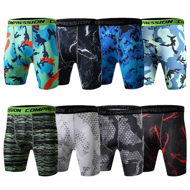 Men's Quick Drying Sports Shorts Polyester Quarter Shorts Running Fitness Surf Beach Muay Thai Ten Colors 6 Sizes mma