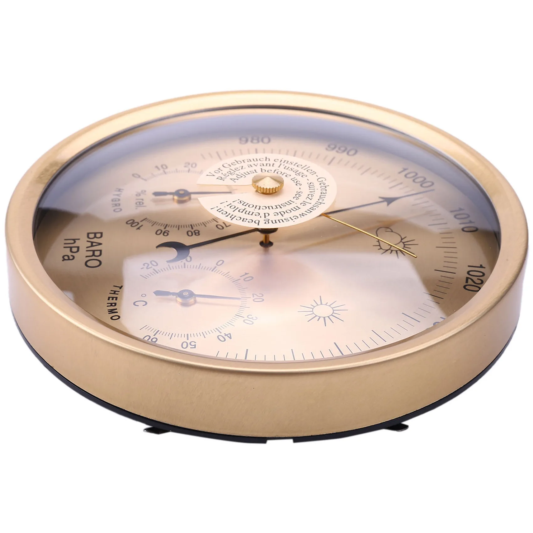 Deluxe Wall-Mounted Weather Station with Barometer, Thermometer, and Hygrometer