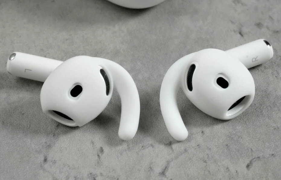 Ear Hooks for AirPods 4, Ear Tips Covers Silicone Earbuds Compatible with AirPods 4th Generation,Anti Slip Ear Gels 2 Pairs