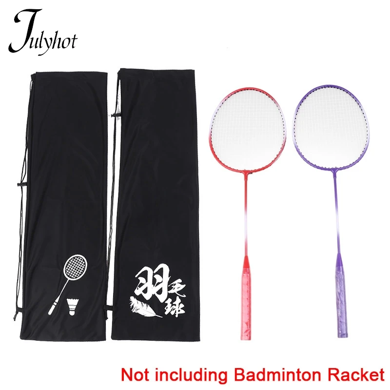 

Badminton Racket Cover Bag Soft Storage Bag Drawstring Pocket Portable Badminton Racket Cover Protection Storage Bag