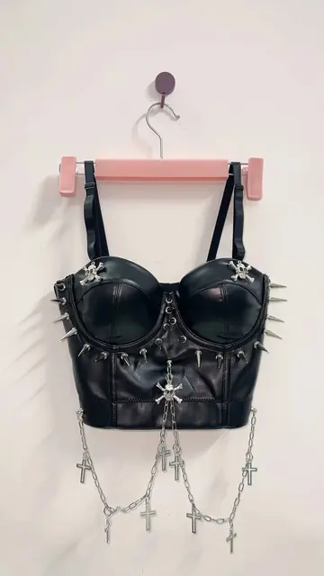 Spikey Cropped Bustier Top 5