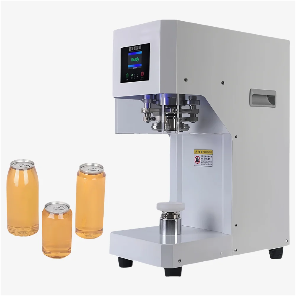 Intelligent Tin Can Sealing Machine Automatic Rotary 55mm PET Bottle Can Seamer Beer Can Sealer For Food Beverage 2