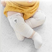 Safety Baby Knee Pads Socks Set Autumn Anti-slip Socks Kneecap Kid Crawling Floor Socks Knee Protector Kneepad Leg Warmer Girls 4