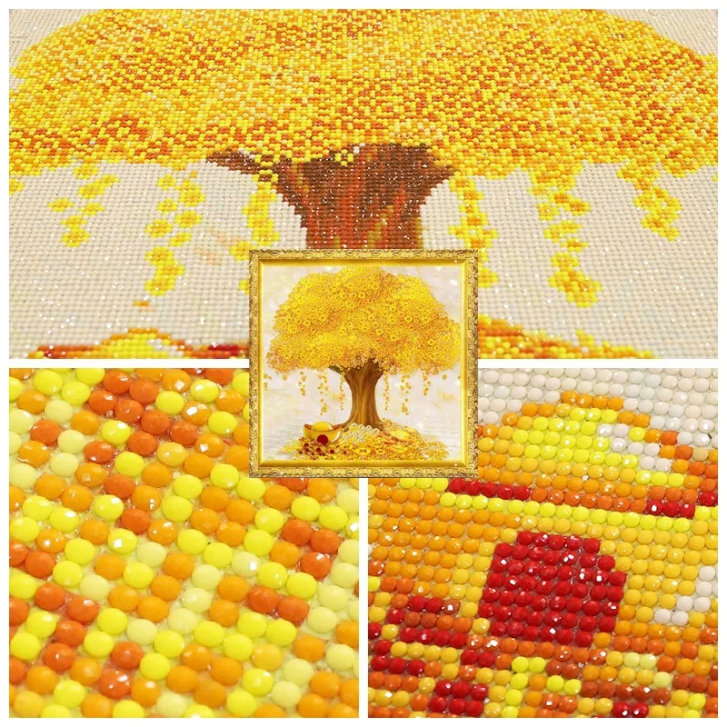 Diamond Painting Kit "Money Tree" 5D DIY Mosaic Picture Crafts Hobby Diamond Embroidery Cross Stitch Home Rhinestones Wall Decor