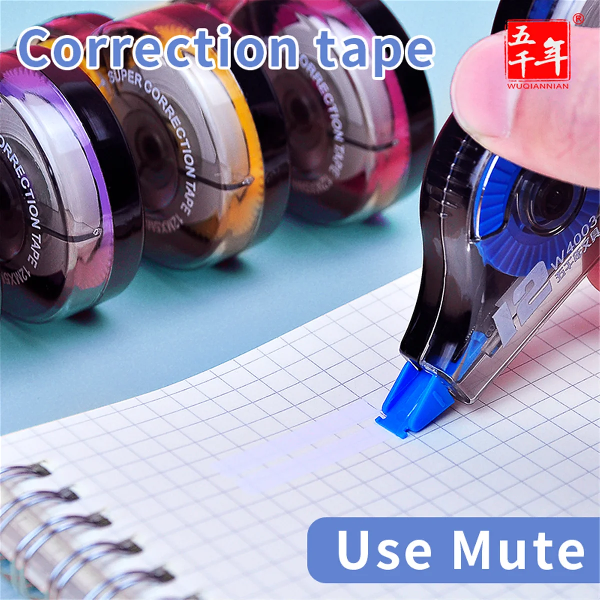 3/6pcs Large Capacity Repair Tape Stationery Supplies Students School Office