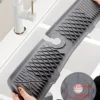 1pc Silicone Sink Faucet Mat Splash Guard Soap Sponge Holder Drip Water Catcher Draining Pad - Bathroom and Kitchen Accessories 3