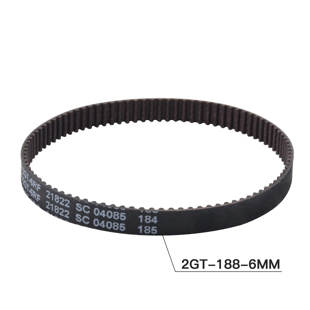 Voron 2.4 3D 프린터 GT2 풀리 기어 용 4PCS 게이트 2GT-188-6MM 폐쇄 루프 벨트 세트 GT2 타이밍 벨트 고무