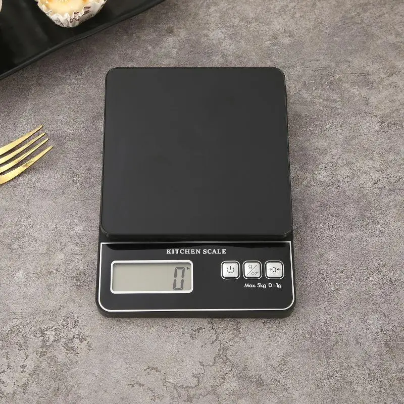 Compact Precision Electronic Kitchen Scale with LCD Display