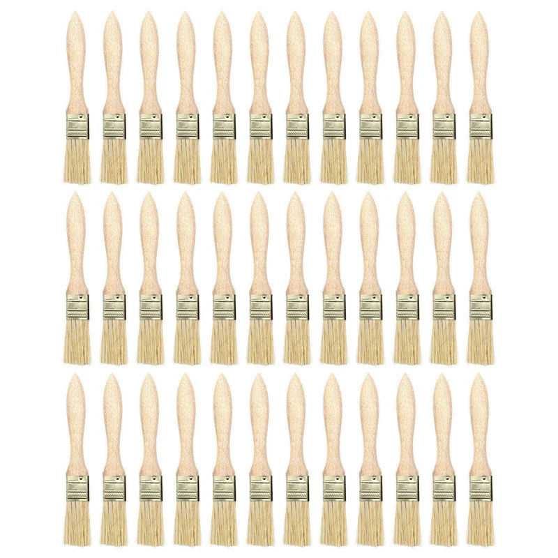 

36 Pack Of 1 Inch (24Mm) Paint Brushes And Chip Paint Brushes For Paint Stains Varnishes Glues And Gesso