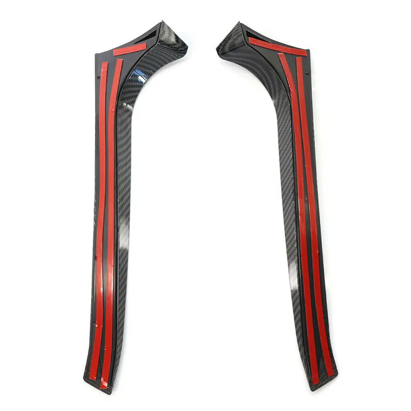 자동차 리어 윈도우 사이드 스포일러 디퓨저 테일 핀, VW 골프 MK6 GTI GTR GTD 2008 2009 2010 2011 2012, 블랙 외관 부품, 1 쌍