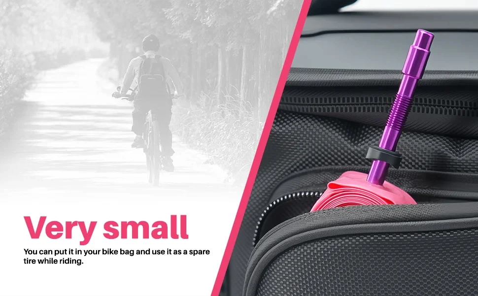 Description Picture 6 of itemNPY Ultralight Road Bike Tpu Inner Tube 700x23-32c French Valve Removable Aluminum Alloy Valve - Puncture Resistant Bicycle Tire