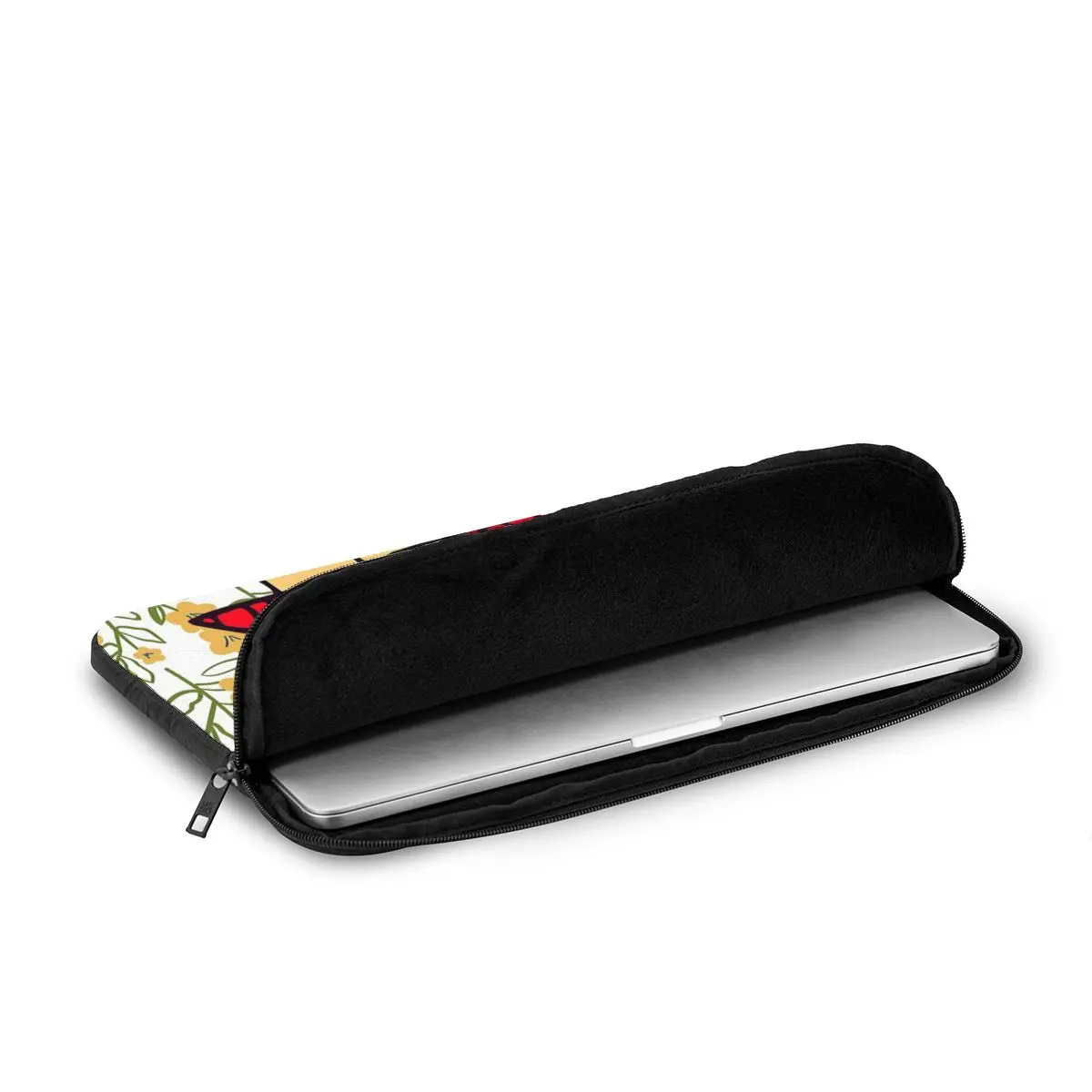 Mafalda e Flores Computer Sleeve Case Kawaii Cartoon Notebook à Prova de Choque 10 12 13 15 17 - Imagem 3