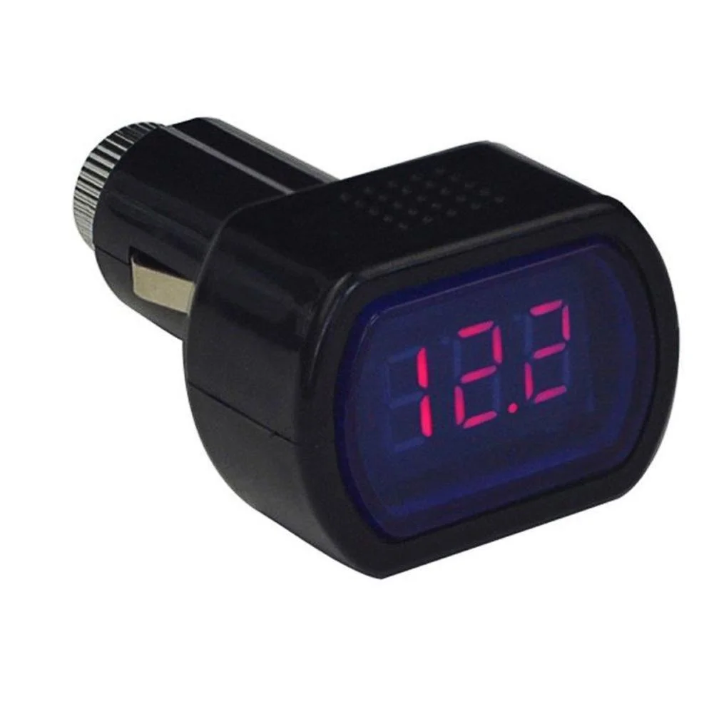Mini 12v24v Cigarette Lighter Electric Voltage Meter Tester Digital