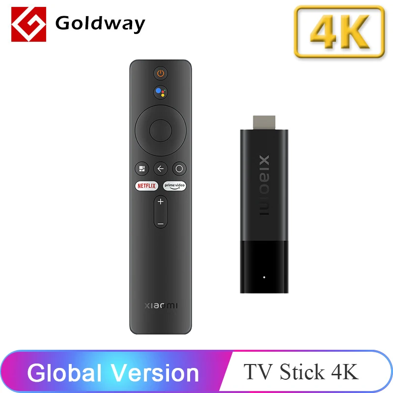 

Global Version Xiaomi Mi TV Stick 4K Android TV 11 2GB RAM 8GB ROM Netflix Wifi Google Assistant Bluetooth 5.0 Smart TV Dongle