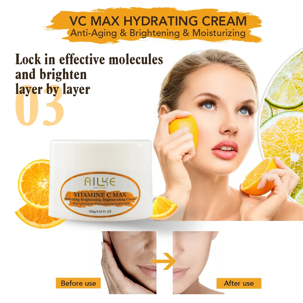 AILKE Organic Vitamin C Skin Care, with Skin Firming Body Lotion
