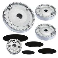 Cooker Hat Set Stove Lid Upgraded, Oven Gas Hob Burner Crown Flame Cap, Gas Burner Flame Cap Fits Most Gas Stove Burners 1