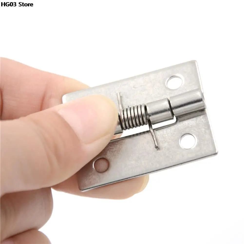 4 Mounting Holes Jewelry Box Window Cabinet Furniture Repair Bookcase Stainless Steel Hinges Door Connector Durable Home
