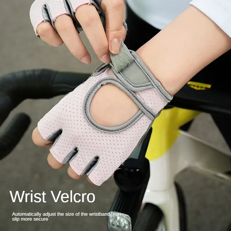Fingerless Sports Fitness Gym Training Gloves for Men Women Cycling Gloves Motorcycle Mtb Anti-slip Gloves Bicycle Accessories