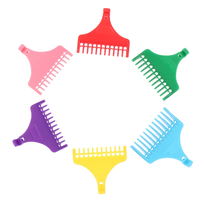Description Picture 3 of item6pcs/set Hairdresser Hair Cutting Guide Hair Trimmer Limit Comb Universal Black Guards For T9 Styling Trimmer Cutting Guides