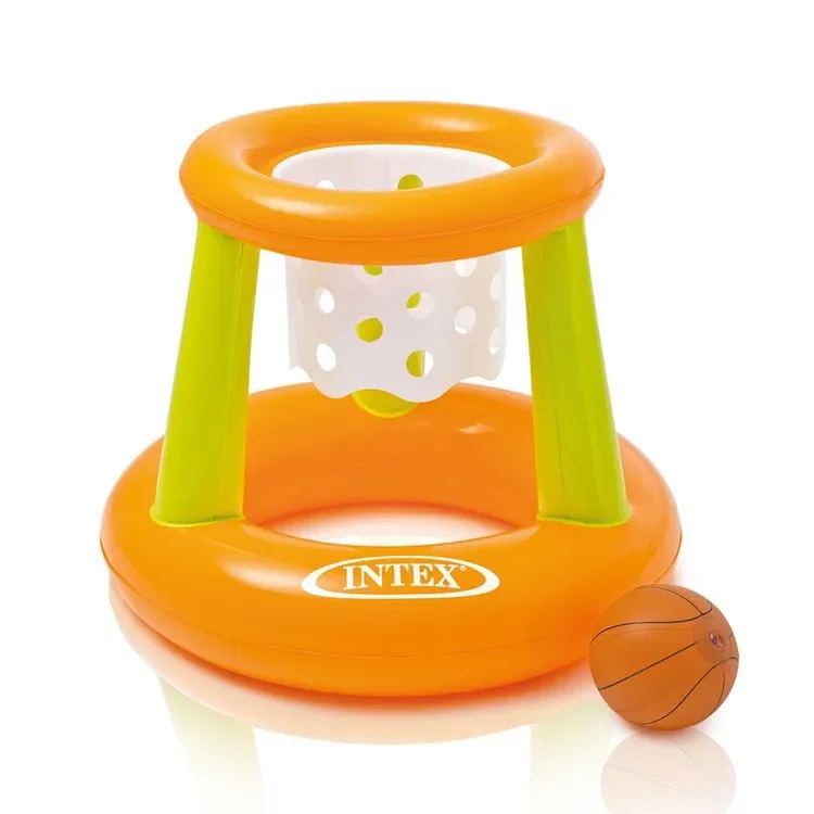 Inflatable Basketball Frame For Men Women's Baby Swimming Pool Water Sports Interactive Throw Basketball Football Goal Game Boar