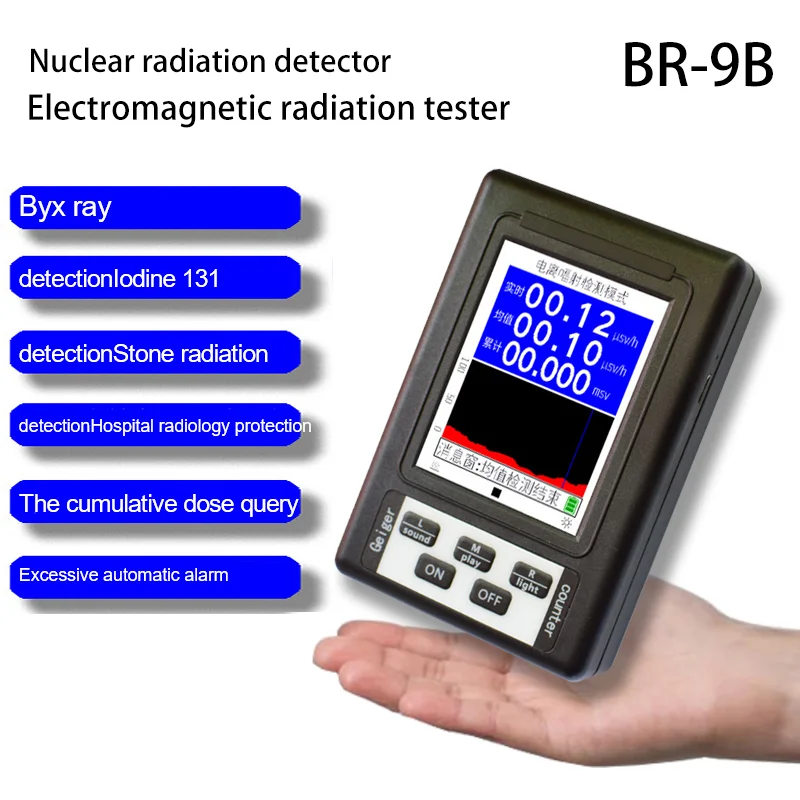BR-9A/B/C series Nuclear Radiation Detector For Professional Handheld Detector Dosimeter Monitor Radiation Tester Easier Opera