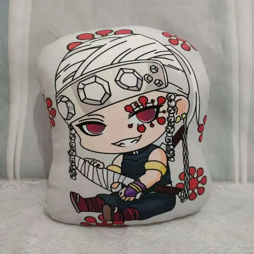thumbnail image 1 of 10cm Japan Anime Demon Slayer Akaza Rui Iguro Obanai Tanjirou Kamado Nezuko Agatsuma Zenitsu Plush Toys Doll Peluche Gift, 1 of 5