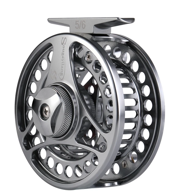 Sougayilang Fly Fishing Reel 2+1 BB #5/6 #7/8 Fishing Reel with  CNC-Machined Aluminum Alloy Body Fly Reels Fishing Tackle