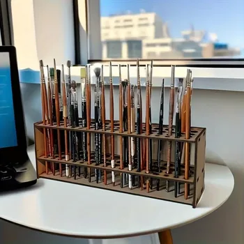 Wooden Brush Holder Organizer 4