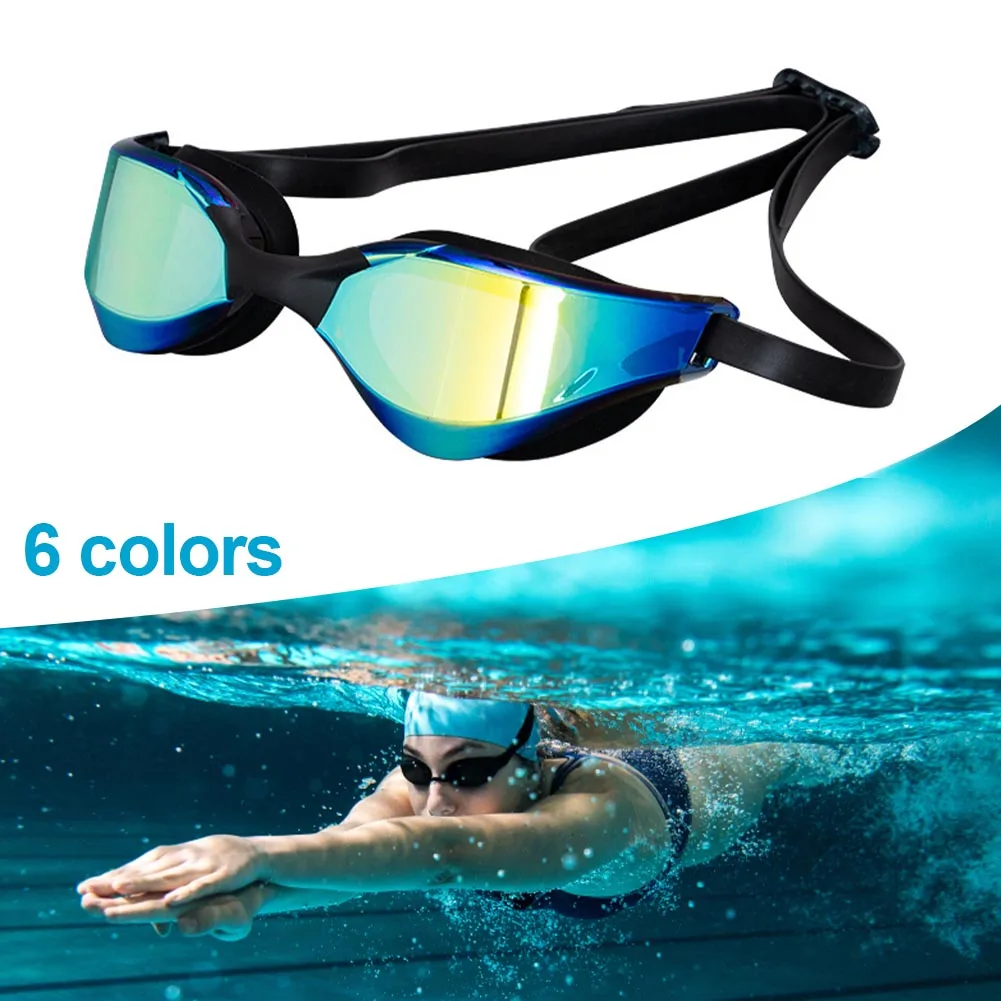 Swimming Goggles For Men Women Anti-Fog Uv Prescription Waterproof Silicone Adjust Swim Pool Eyewear Adults Kids Diving Glasses 2