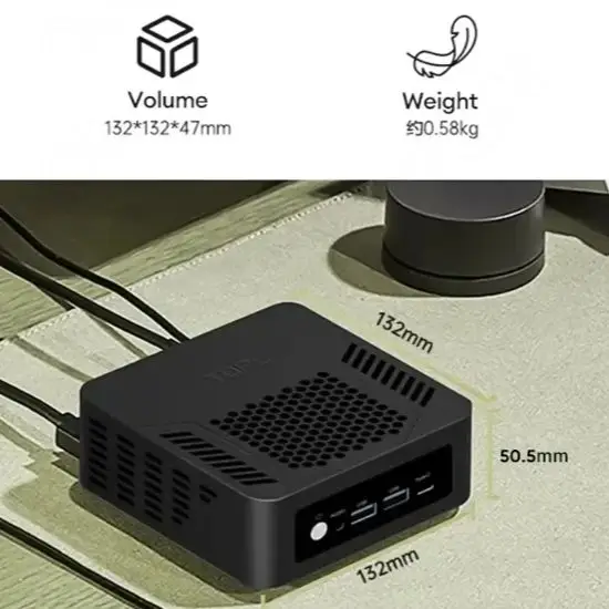 TOPTON D12 Plus Ryzen AI 9 HX370/365 Mini PC Oculink USB4 DDR5 - Image 6