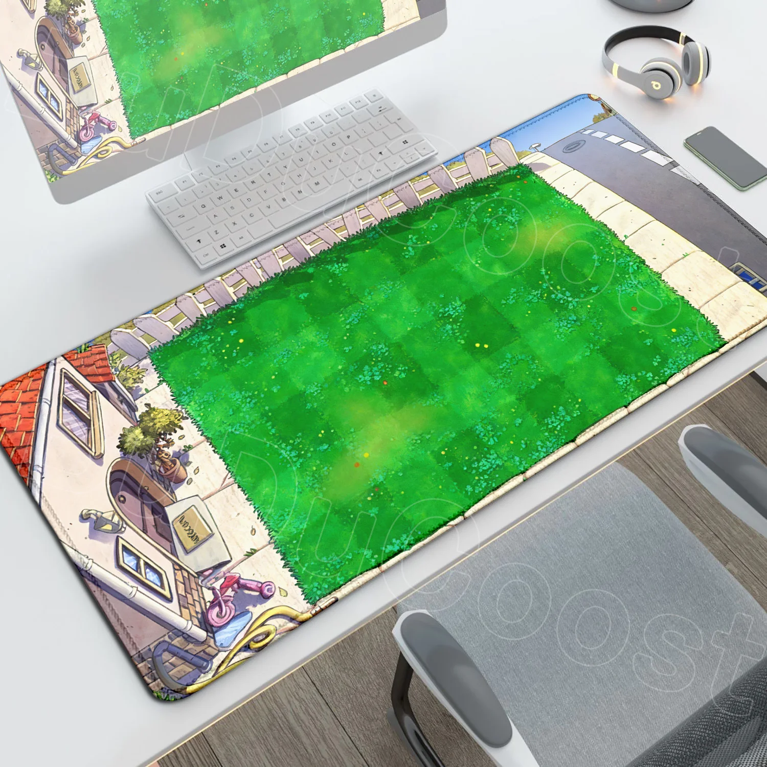 Enhanced Gaming Mouse Pad - Plants vs. Zombies HD Design, Non-slip, Thickened Rubber