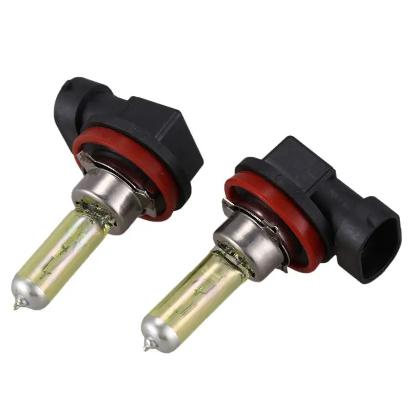 12개 DC 12V 55W H11 3000K 슈퍼 옐로우 자동차 안개등 전구 램프