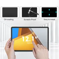 2 Pieces HD Scratch Proof Tempered Glass Screen Protector For POCO Pad 12.1-inch Xiaomi POCO Tablet Oil-Coating Protective Film 2