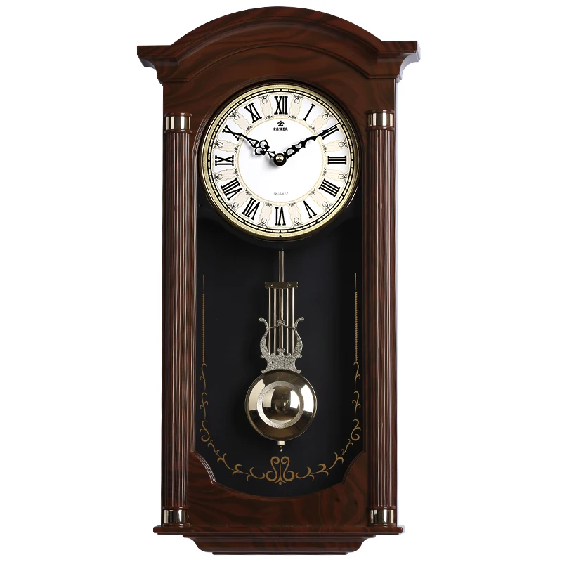 Chinese Large Wall Clock Retro Shabby Chic Wall Pendulum Clocks D  
