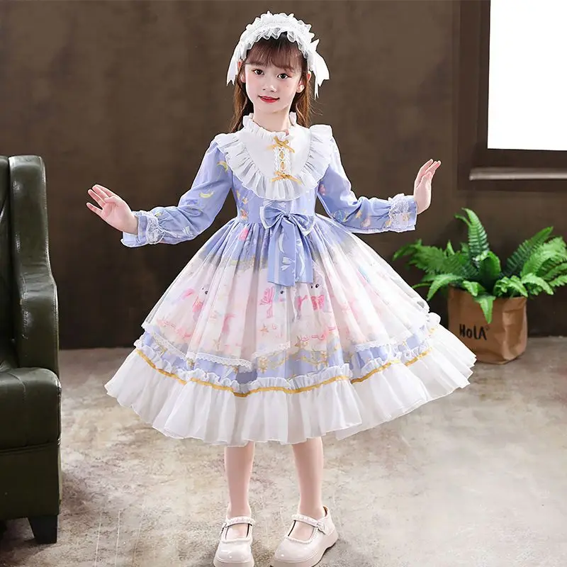Women Alice Lolita Angel Pink Cotton Princess Dress Court-Style Gothic Tank Dress Costume Cute Anime Maid Layer For Girls