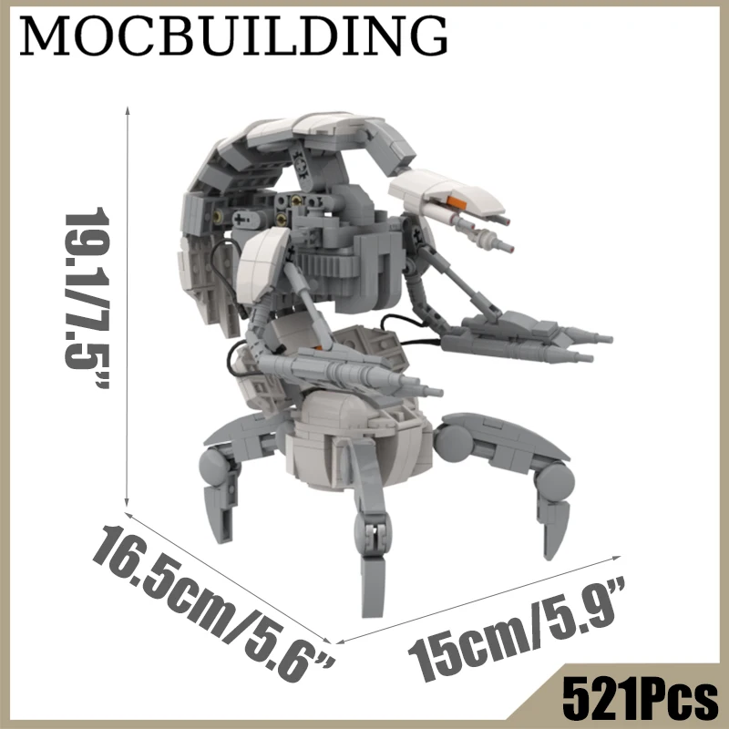 

Droid MOCBUILDING Blocks Bricks Display Model Construction Toys Christmas Present Birthday Gift