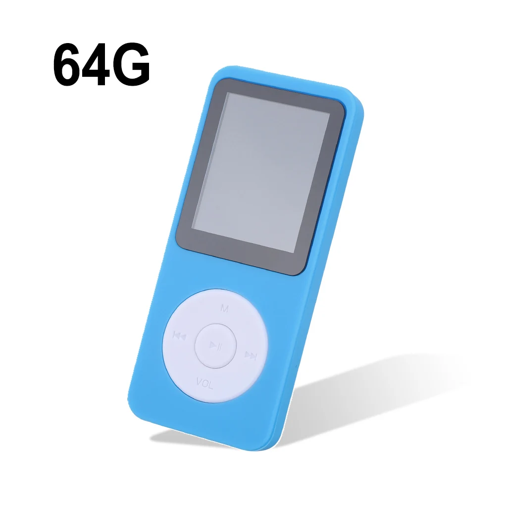 Music Players Student External Bluetooth-compatible Player E-book MP3 MP4 Built-in Sound Speaker Electronics Blue 16G mp3 player online MP3 Players