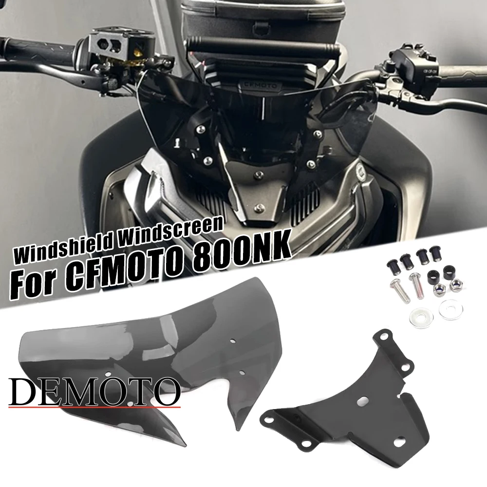 

Motorcycle Sports Visor Windscreen Windshield Windscreen With Mounting Bracket Deflector For CFMOTO 800NK NK 800 NK800