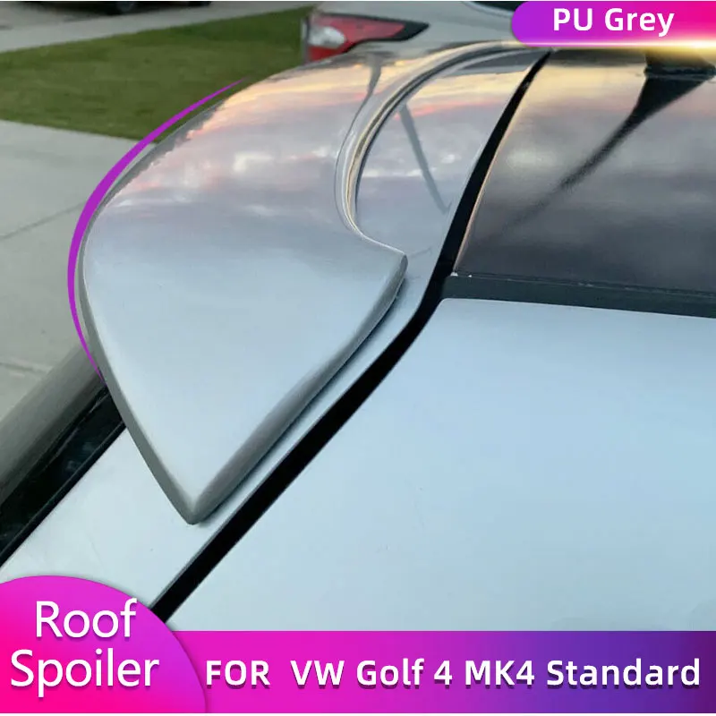 폭스바겐 VW 골프 4 IV MK4 용 후면 루프 스포일러, 표준 1998-2004 자동 후면 루프 윙 스포일러, PU 그레이