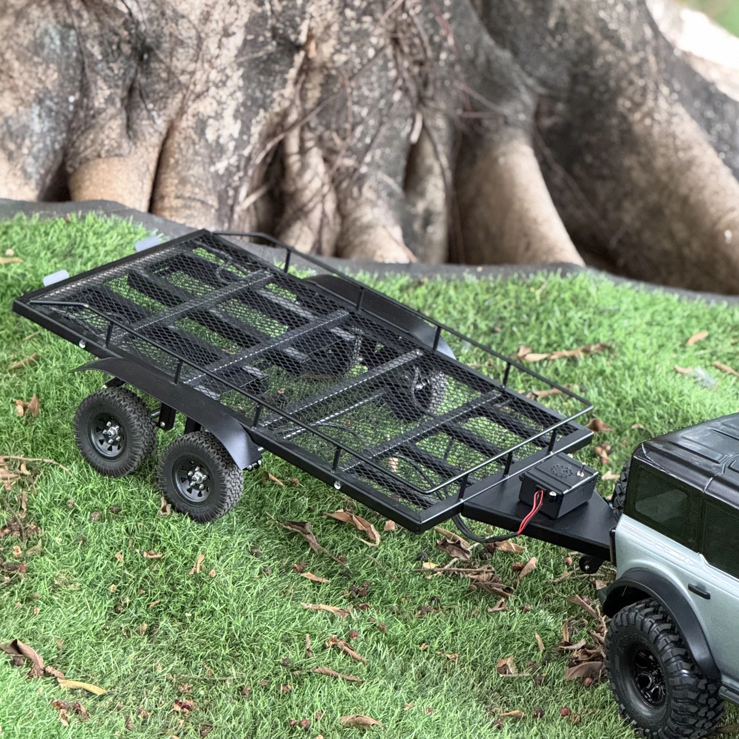 Remorque Tubulaire Crawler RC 1/10 - Roue Jockey Télescopique
