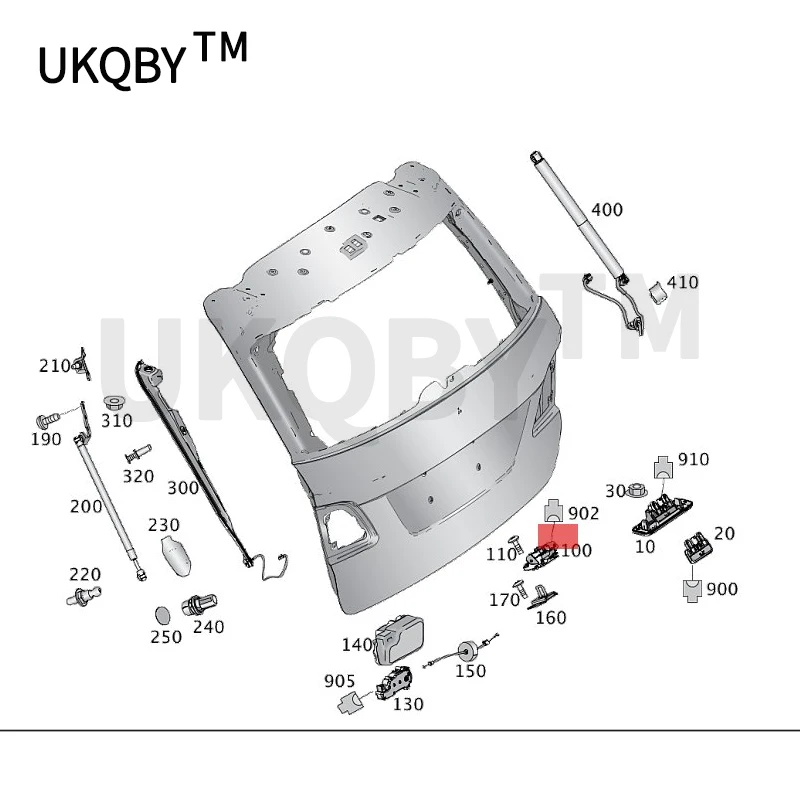Serrure de coffre de voiture W156 GLA200 204 C250 GLKmer ed esb enz350