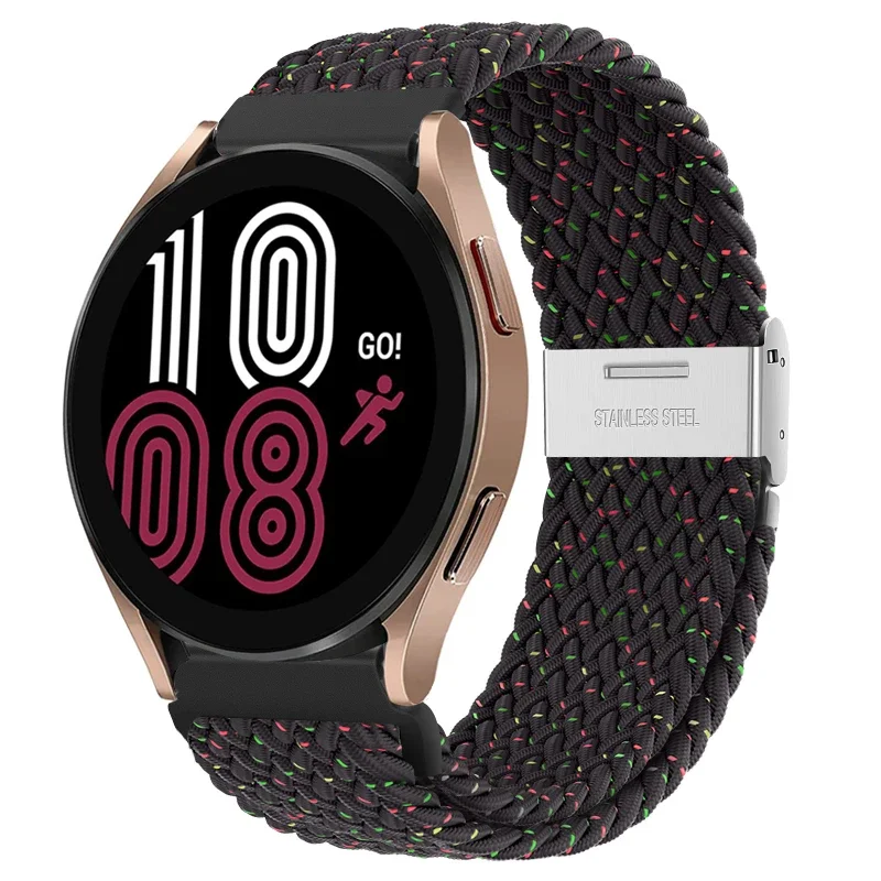 Braided Elastic Nylon Band - 20mm/22mm - Multi-Functional Smartwatch Bracelet