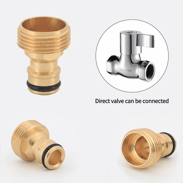 Kerti Tömlő Csatlakozók Sárgaréz Csaptelep Adapterek Gyors Csatlakozó Női Szál Vízcsap Mellbimbó Adapter Kert Öntözőszerelvények - Image 3