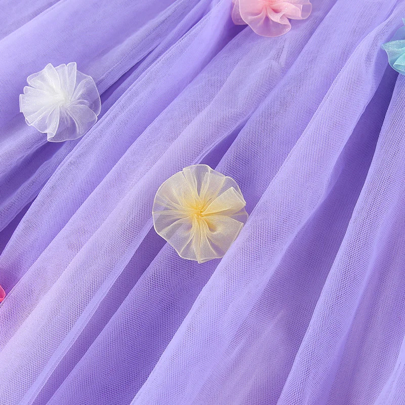 Toddler Kids Baby Girls' Summer Tulle Dress Butterfly Flower Princess Mesh Bow Wings Dress for Girls Birthday Party Mesh Dresses