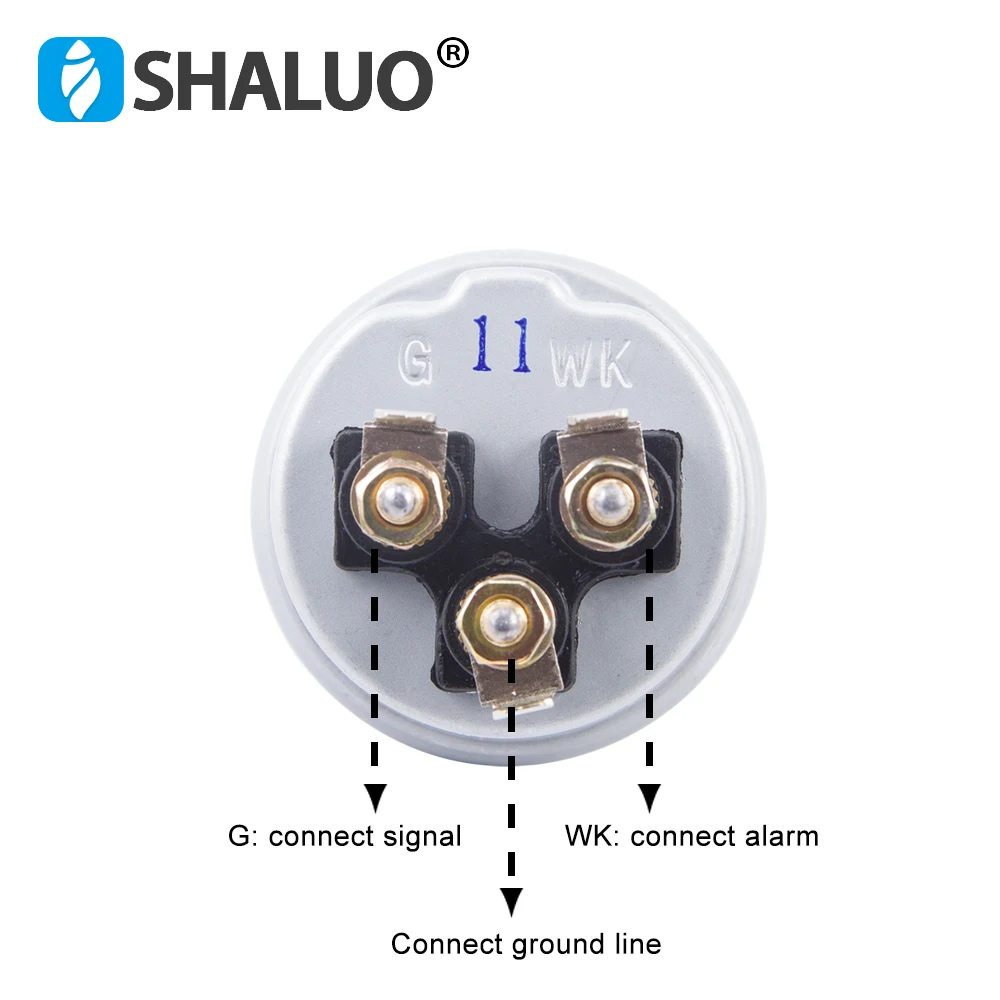 Good Three Head VDO Oil Pressure Sensor 1/8NPT 0 to 10 Bars Diesel Generator Part Stainless Crew Alarm Pressure Sensor Plug 10mm