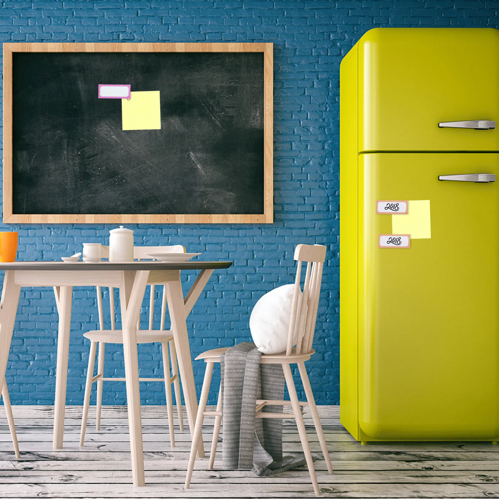 16Pcs 고품질 자기 냉장고 메모장 건식 지우기 표면 재사용 가능한 스티커 냉장고 장식 메모 패드 홈 오피스 사용