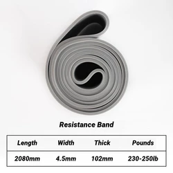 Enhanced Fitness Resistance Bands for Home Exercise and Strength Training (Gray)