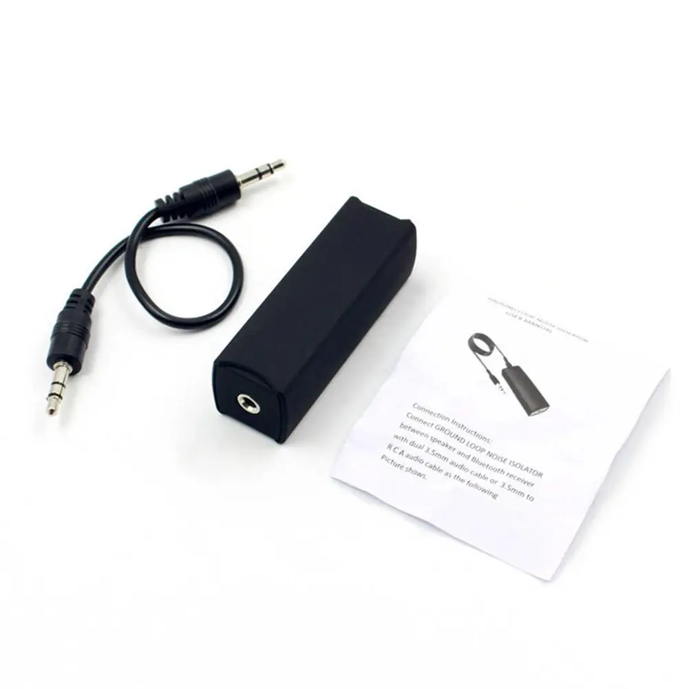 3.5mm Audio Noise Filter Anti-interference Ground Loop Noise Filter Isolator for Home Stereo Car Audio System