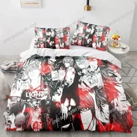 3D Print Anime Death Note Bedding Set Single Twin Full Queen King Size Bed Set Adult Kids Bedroom Duvet cover Sets Home Textiles 1