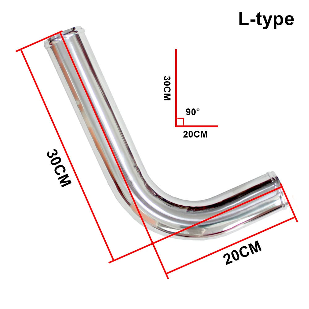 

90 Degree Eblow L Type Intercooler Air Intake Aluminum Pipe Tube 38 51 54 57 60 63 70 76mm Engine Air Flow Tuning Hose DIY